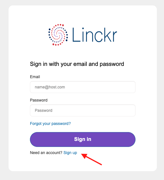 member invitation email for an organisation